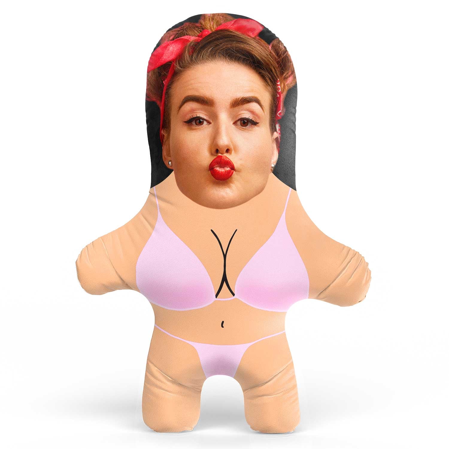 Baby Pink Bikini Face Pillow