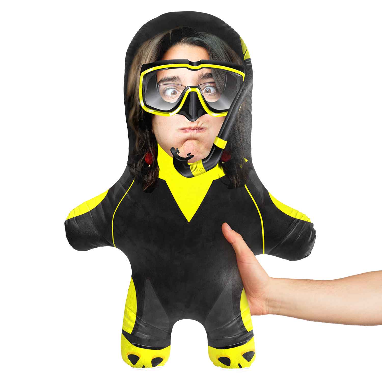 Scuba Diver Face Pillow