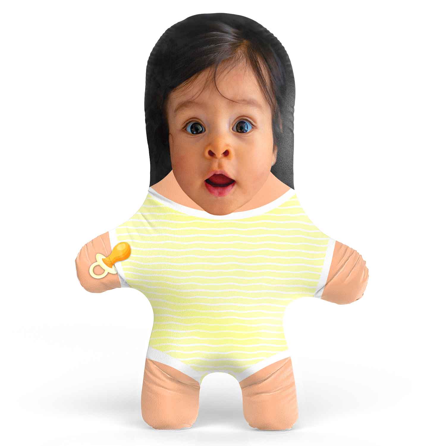 Yellow Baby Grow Face Pillow
