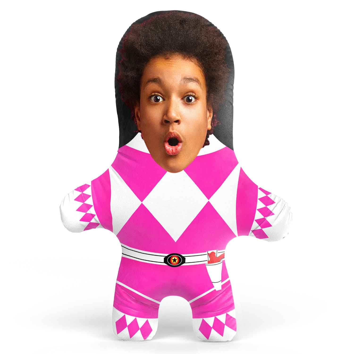 Pink Rangers Face Pillow