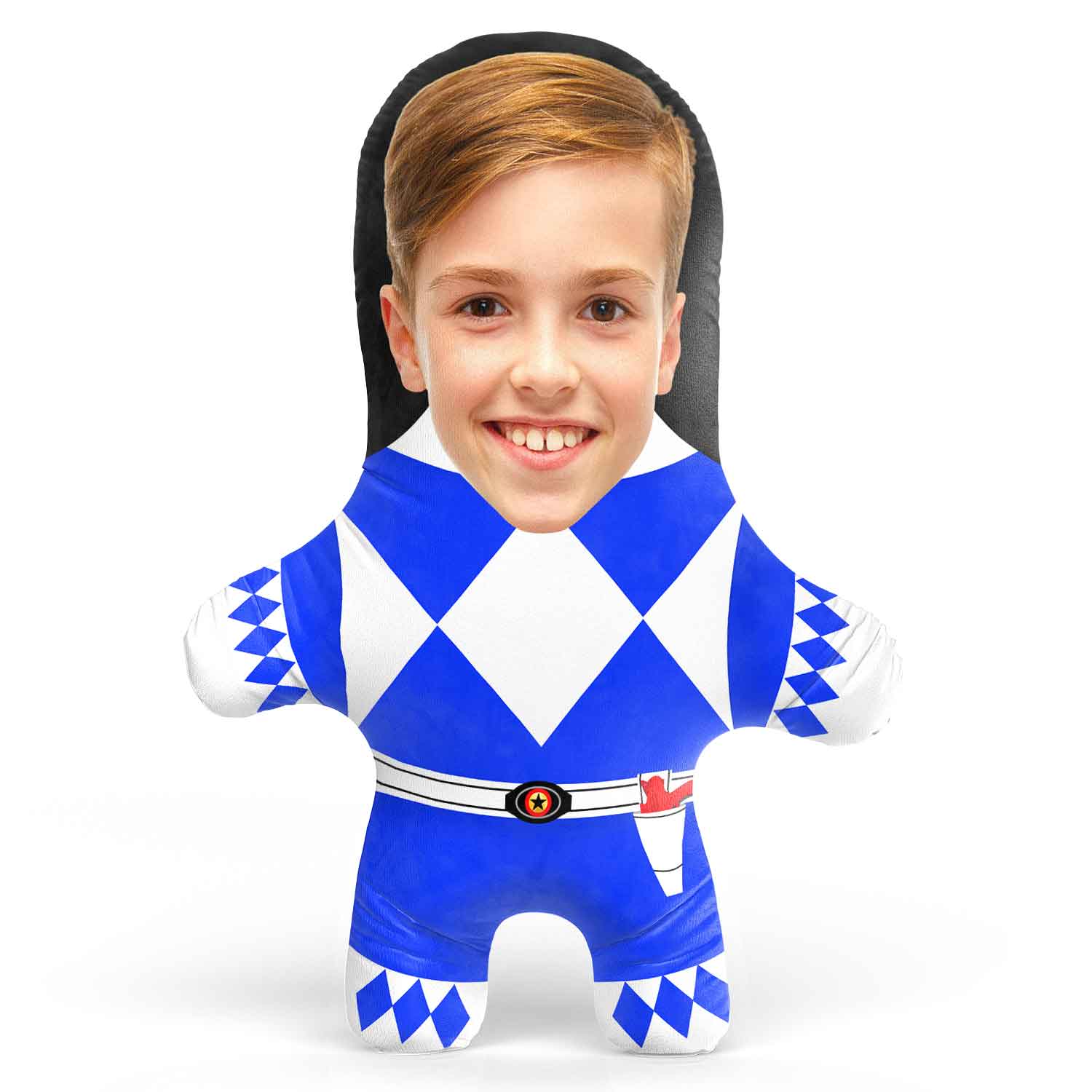 Blue Rangers Face Pillow