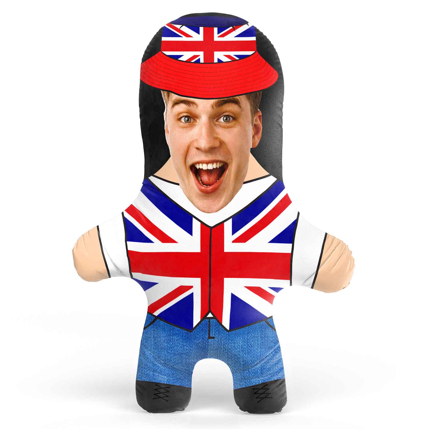 United Kingdom Face Pillow