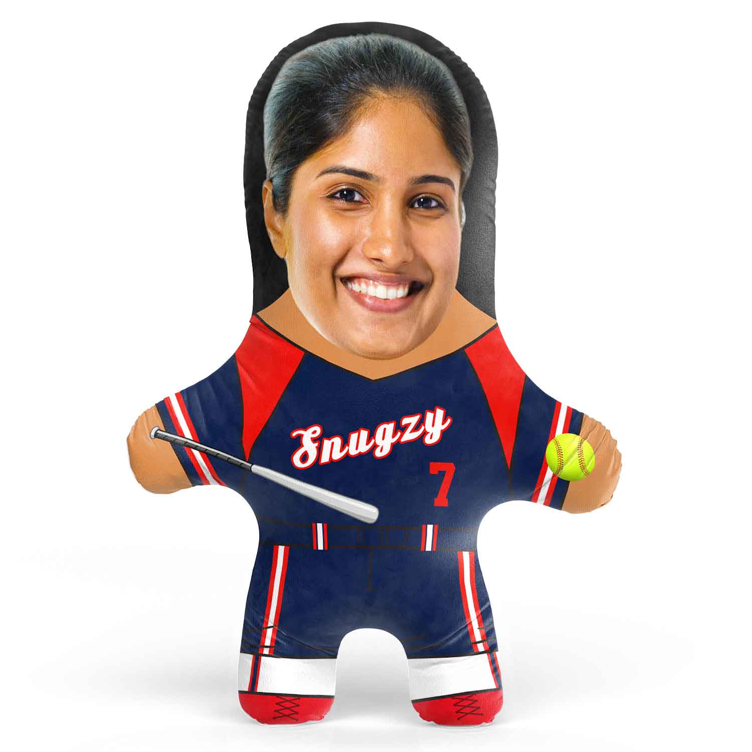 Softball Face Pillow