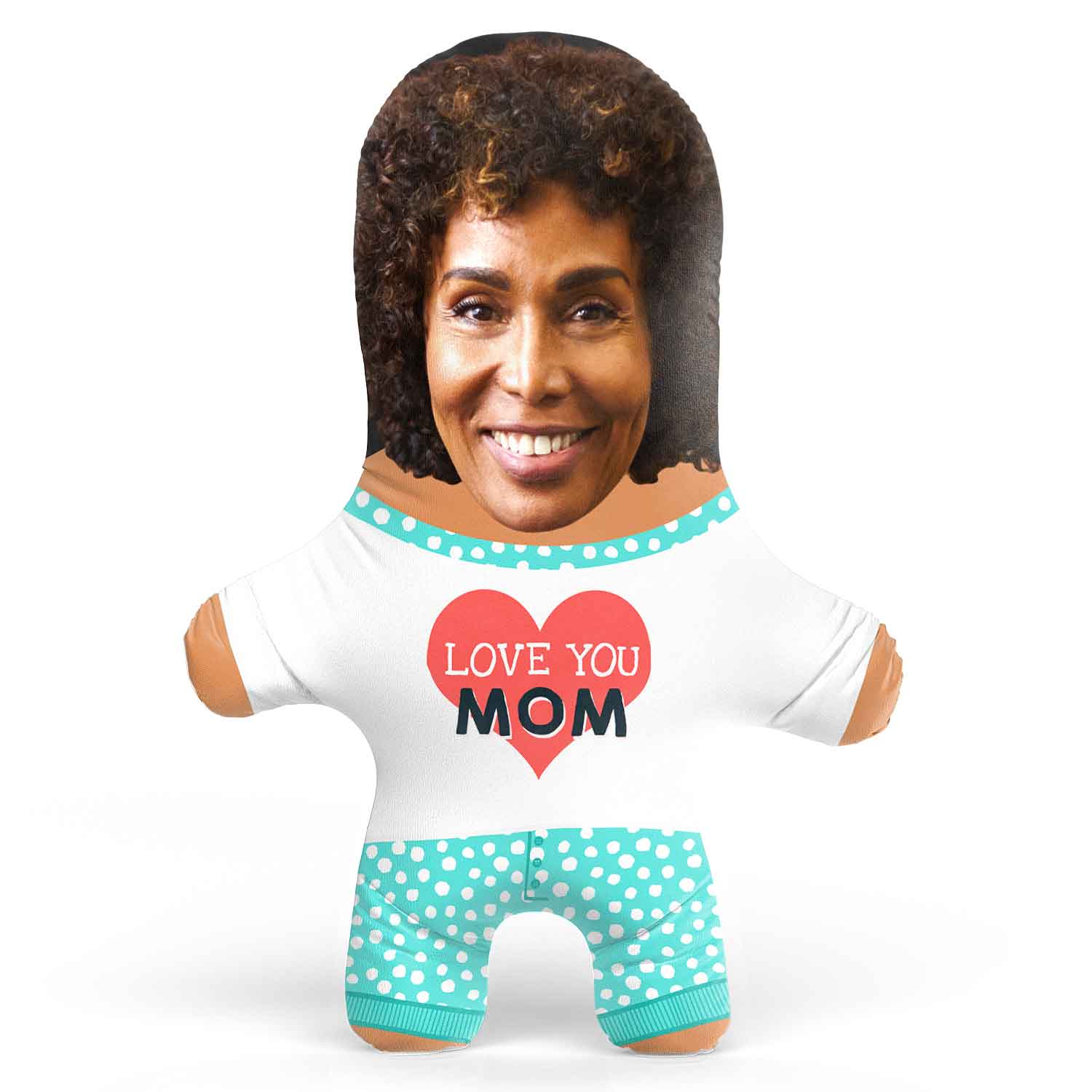 Love You Mom Face Pillow