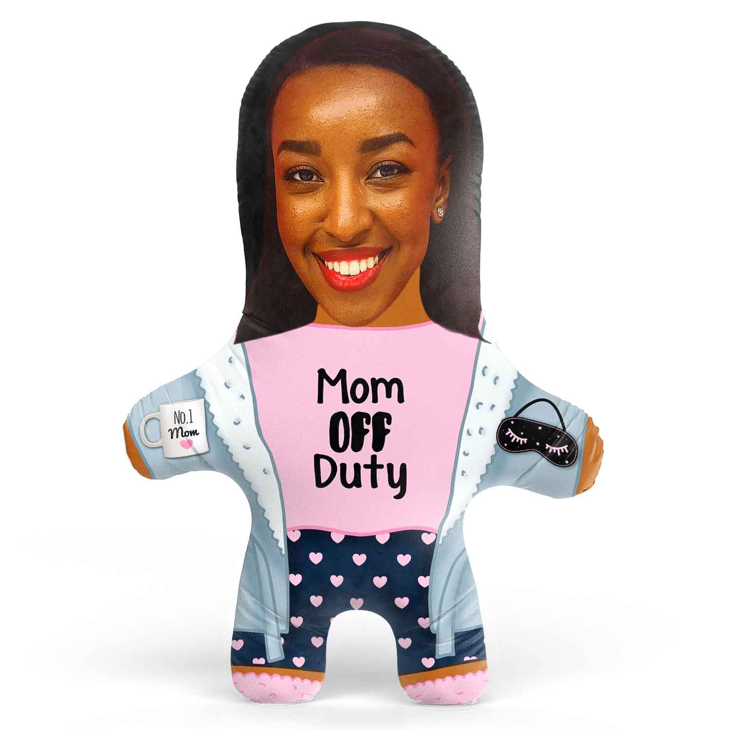 Mom Off Duty Face Pillow