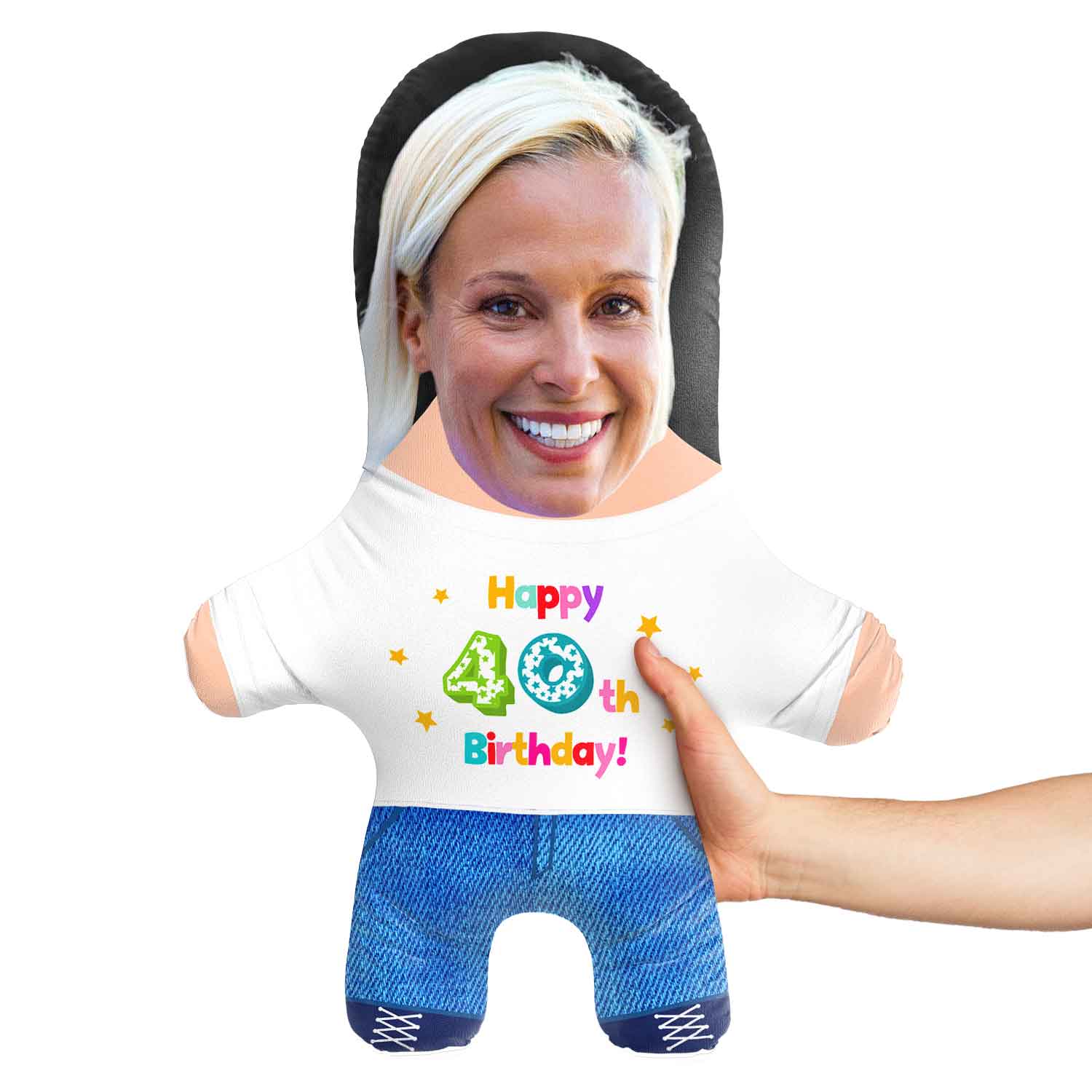 40th Birthday Face Pillow