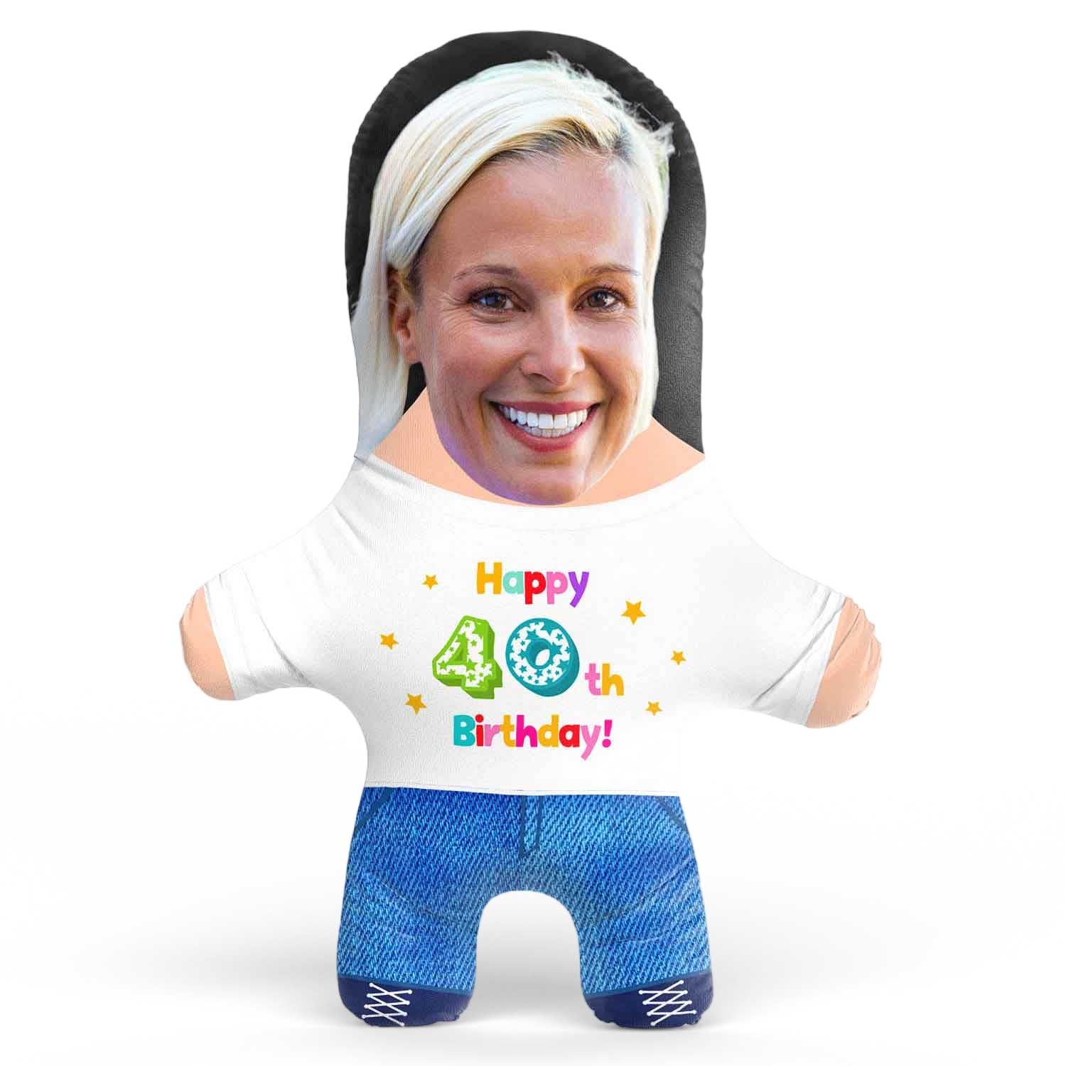 40th Birthday Face Pillow