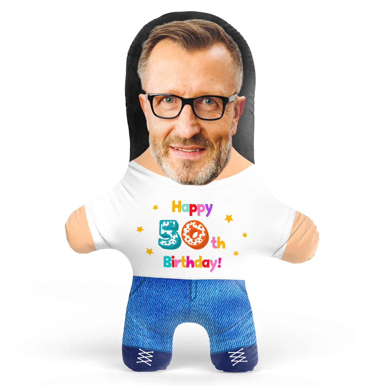 50th Birthday Face Pillow