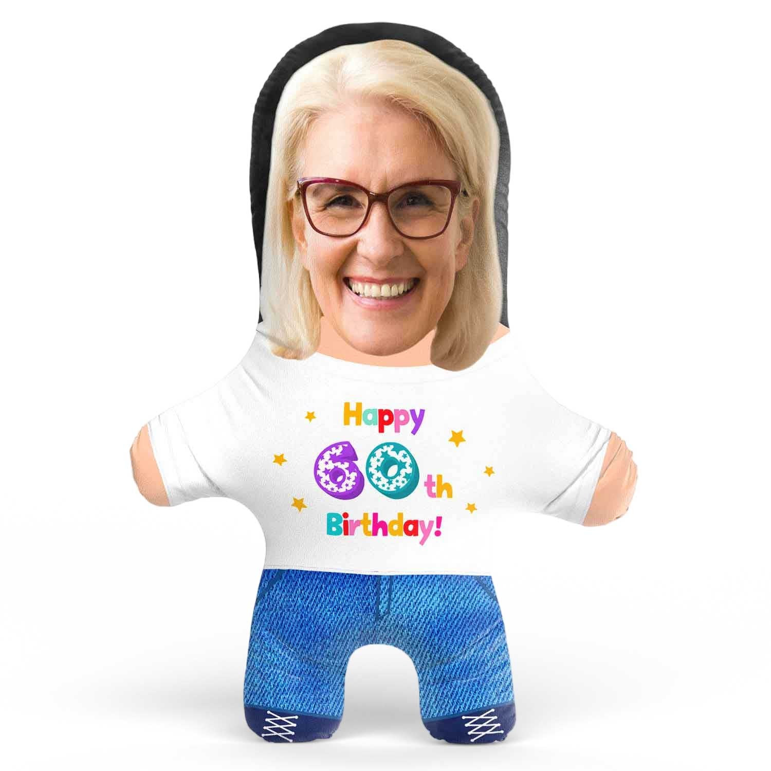 60th Birthday Face Pillow