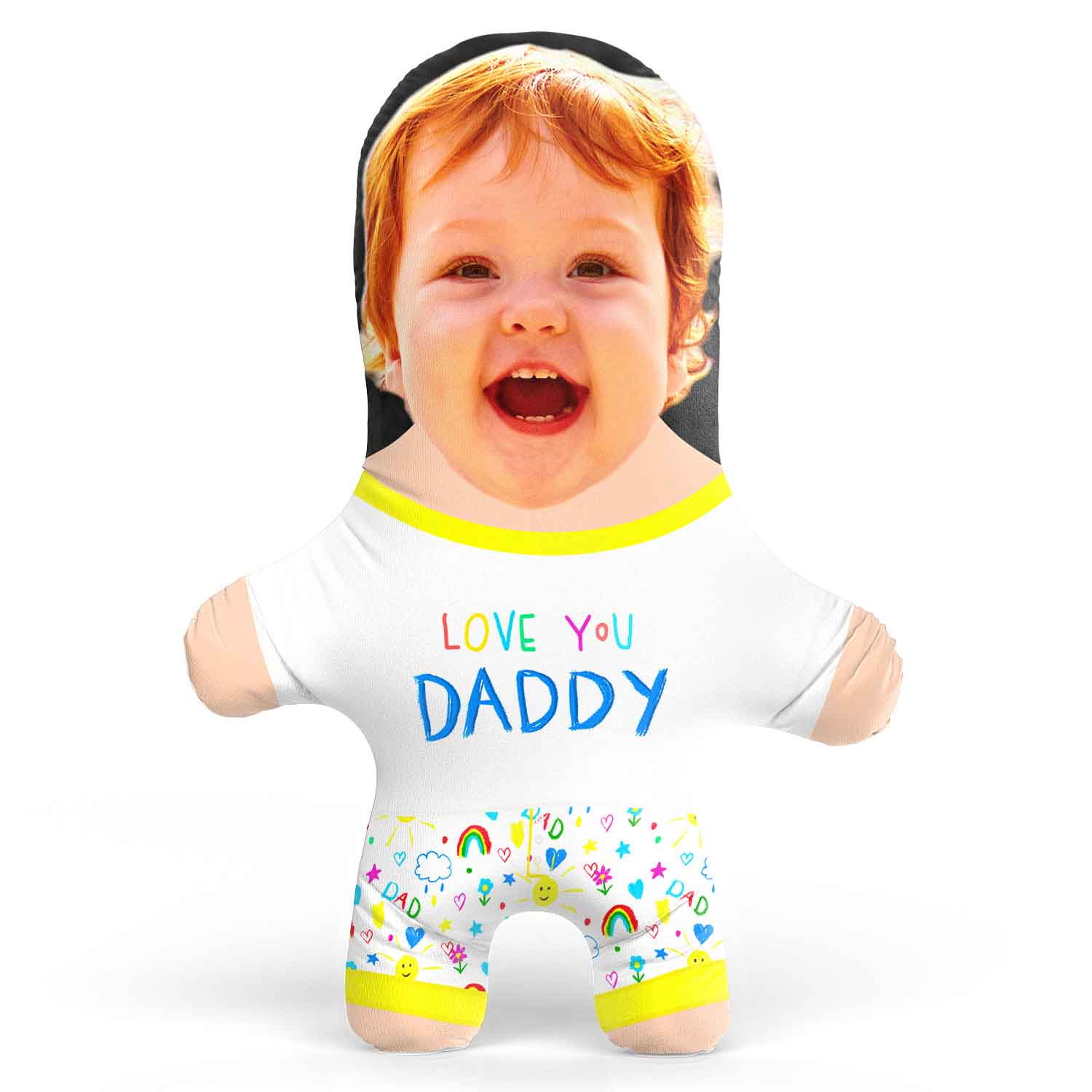 Love You Daddy Face Pillow