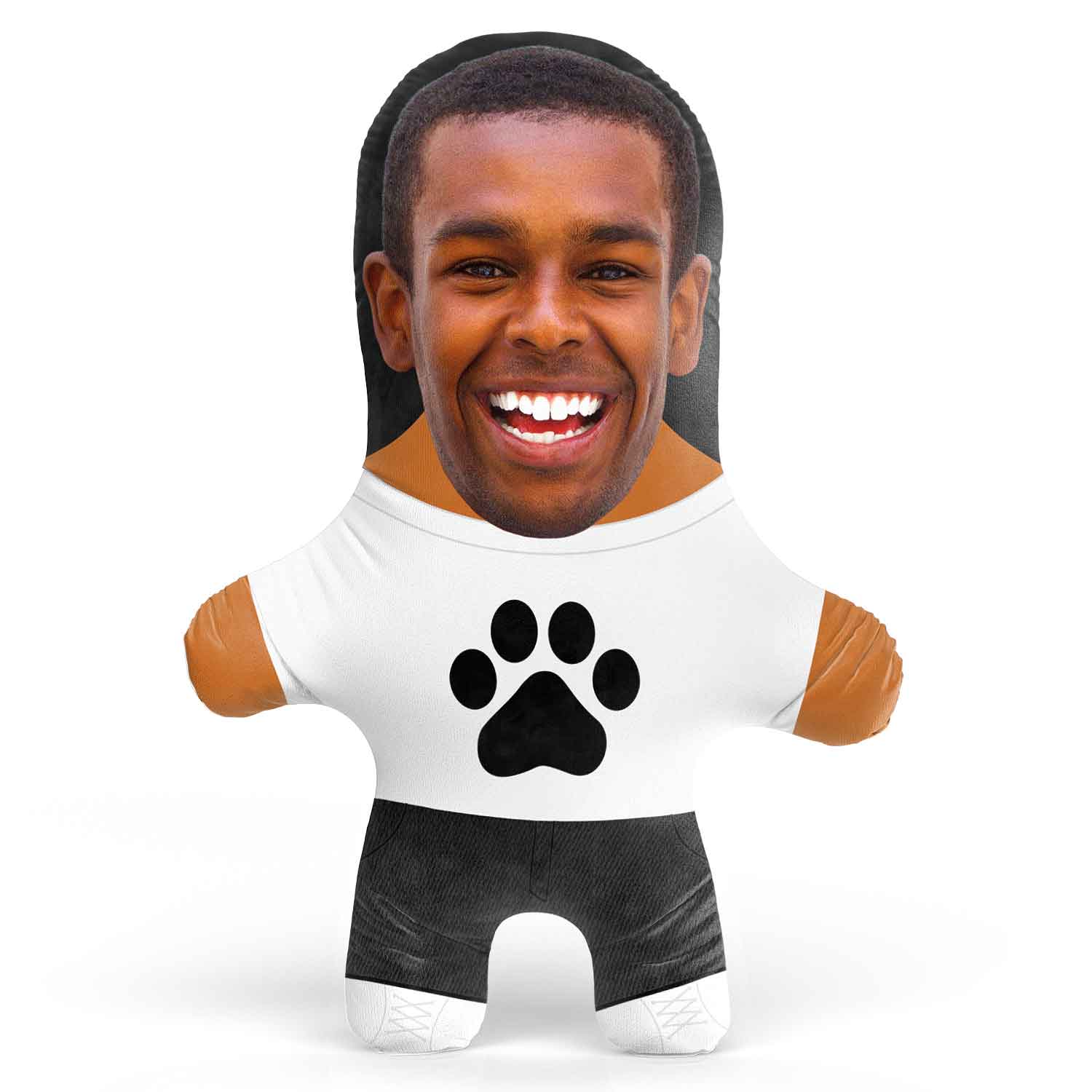 Paw Print T-Shirt Face Pillow