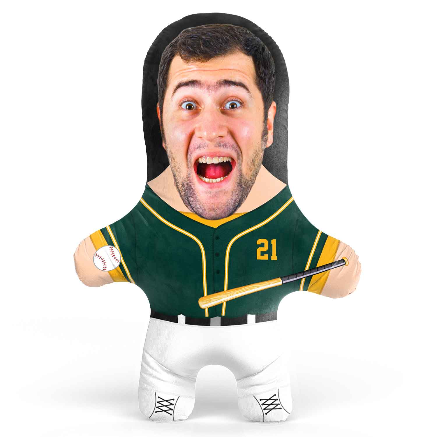 Oakland Baseball Face Pillow