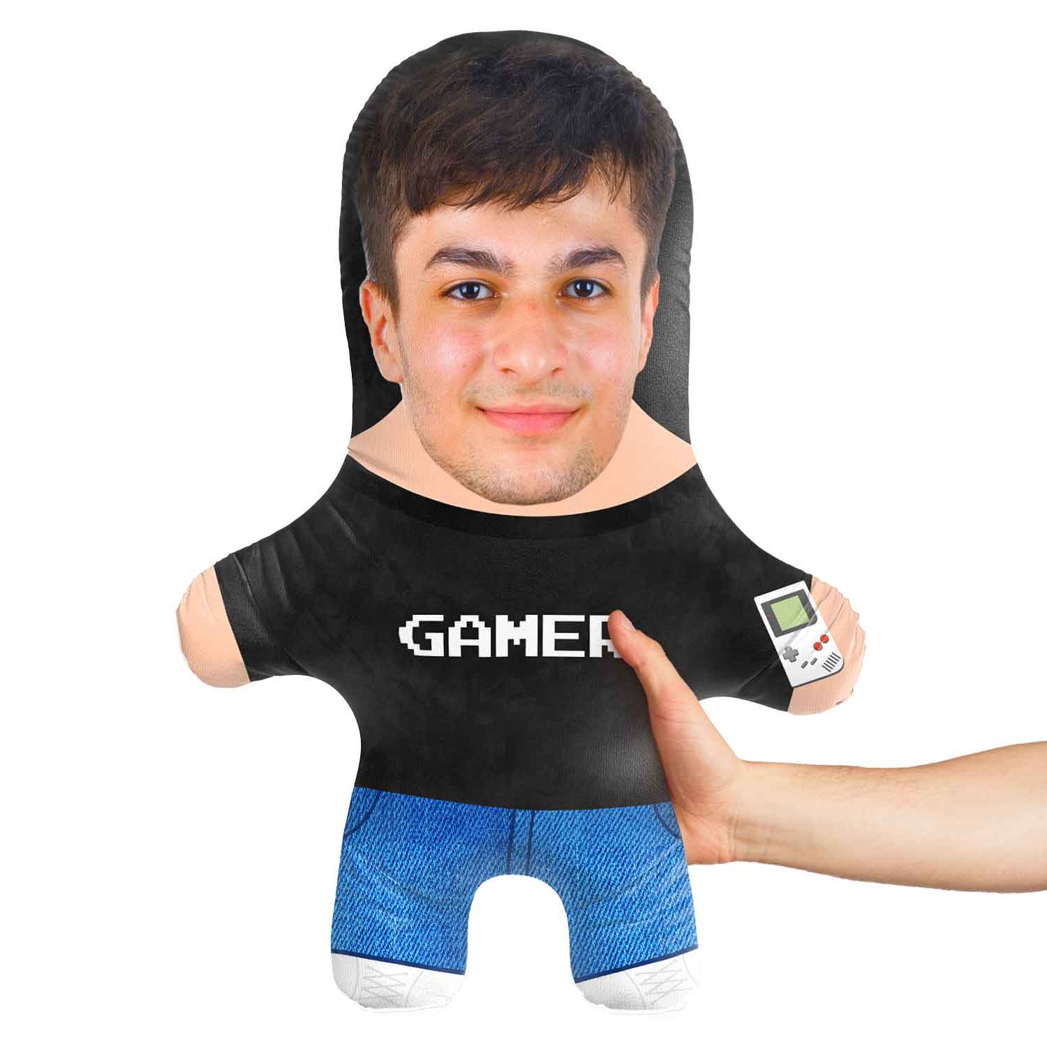 Gamer Gameboy Face Pillow