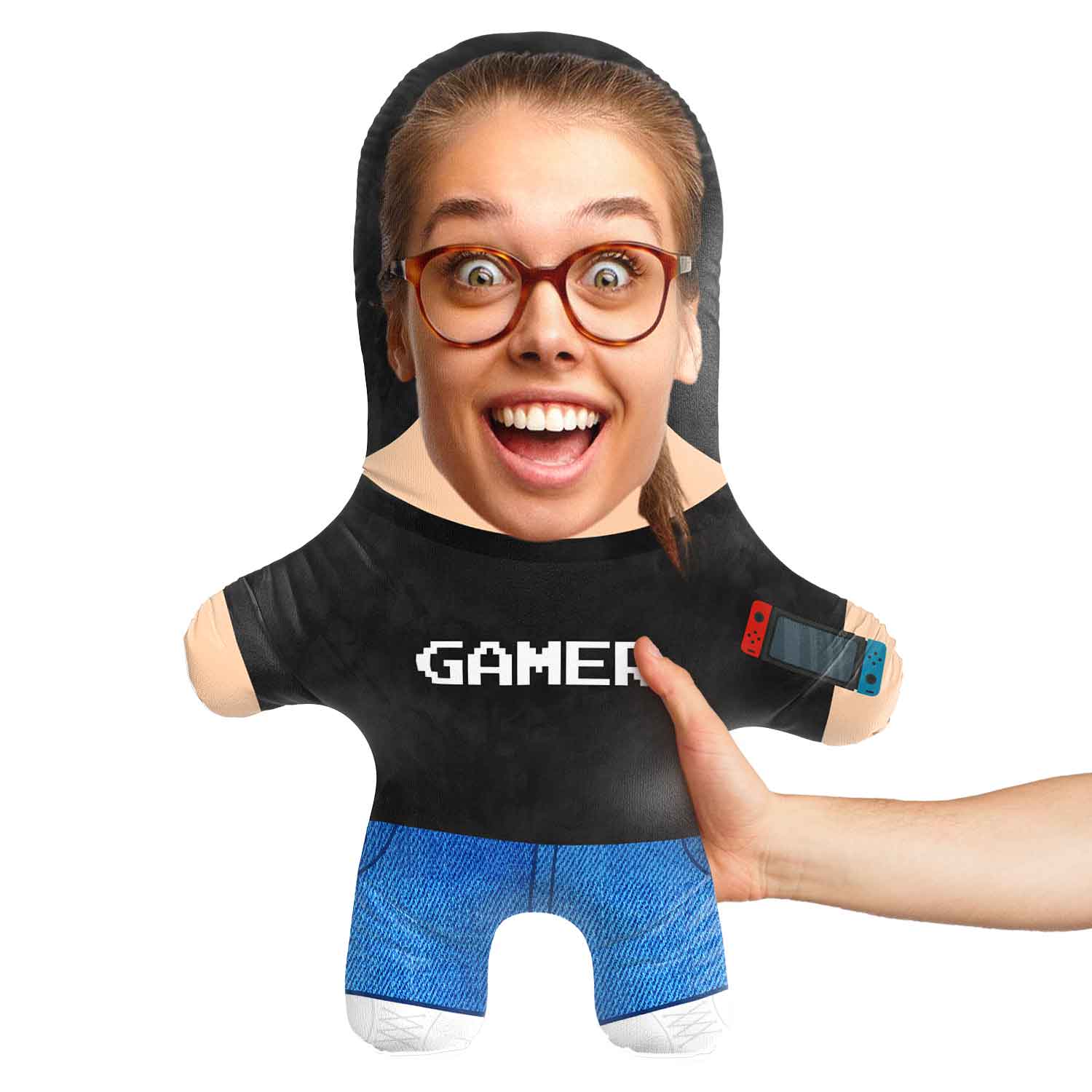 Gamer Nintendo Switch Face Pillow