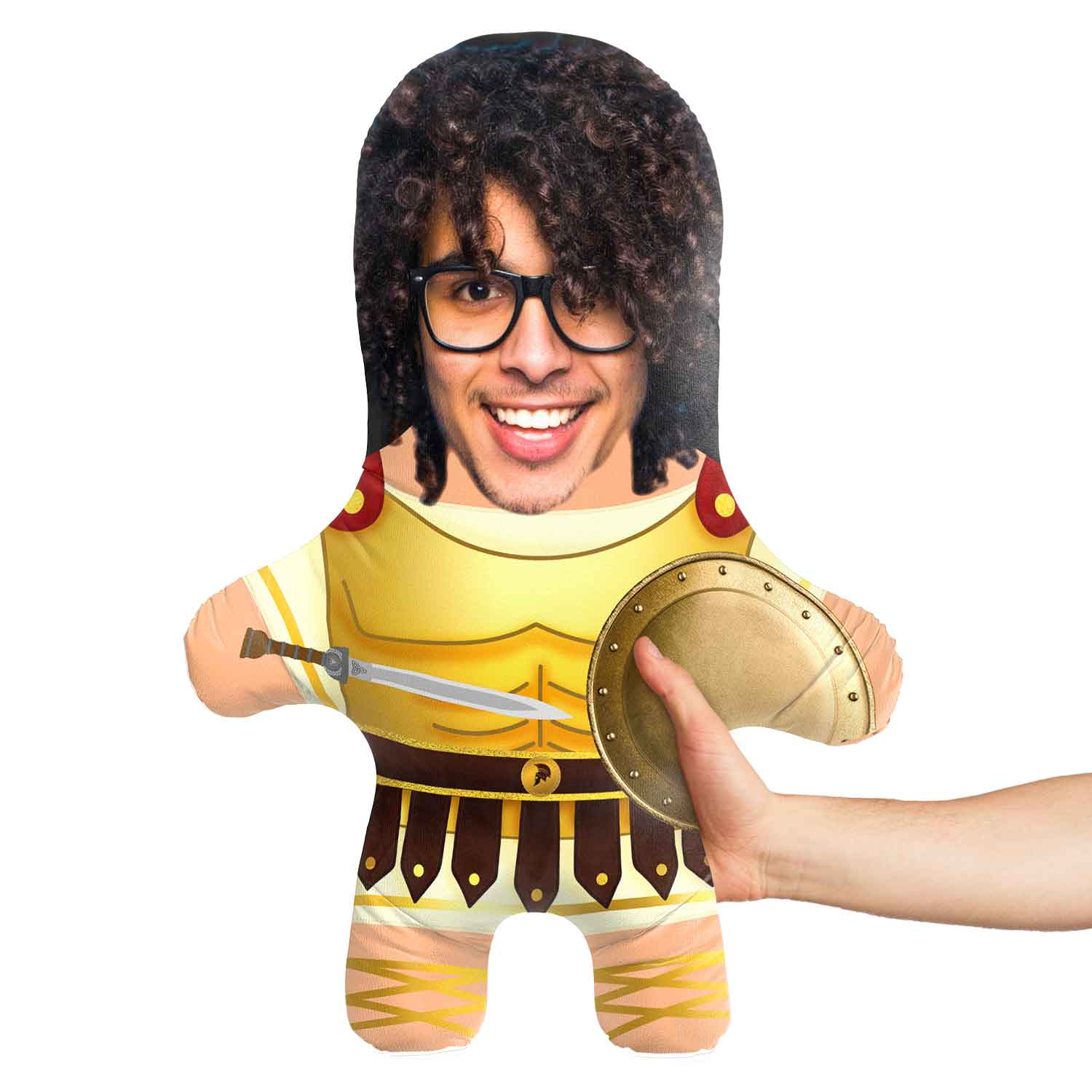Roman Gladiator Face Pillow