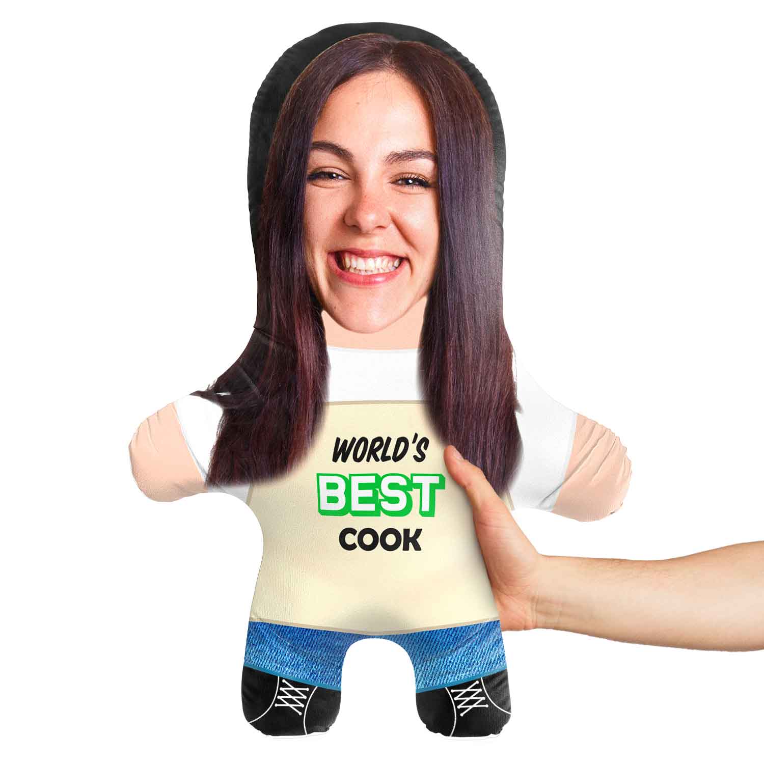 Worlds Best Cook Face Pillow