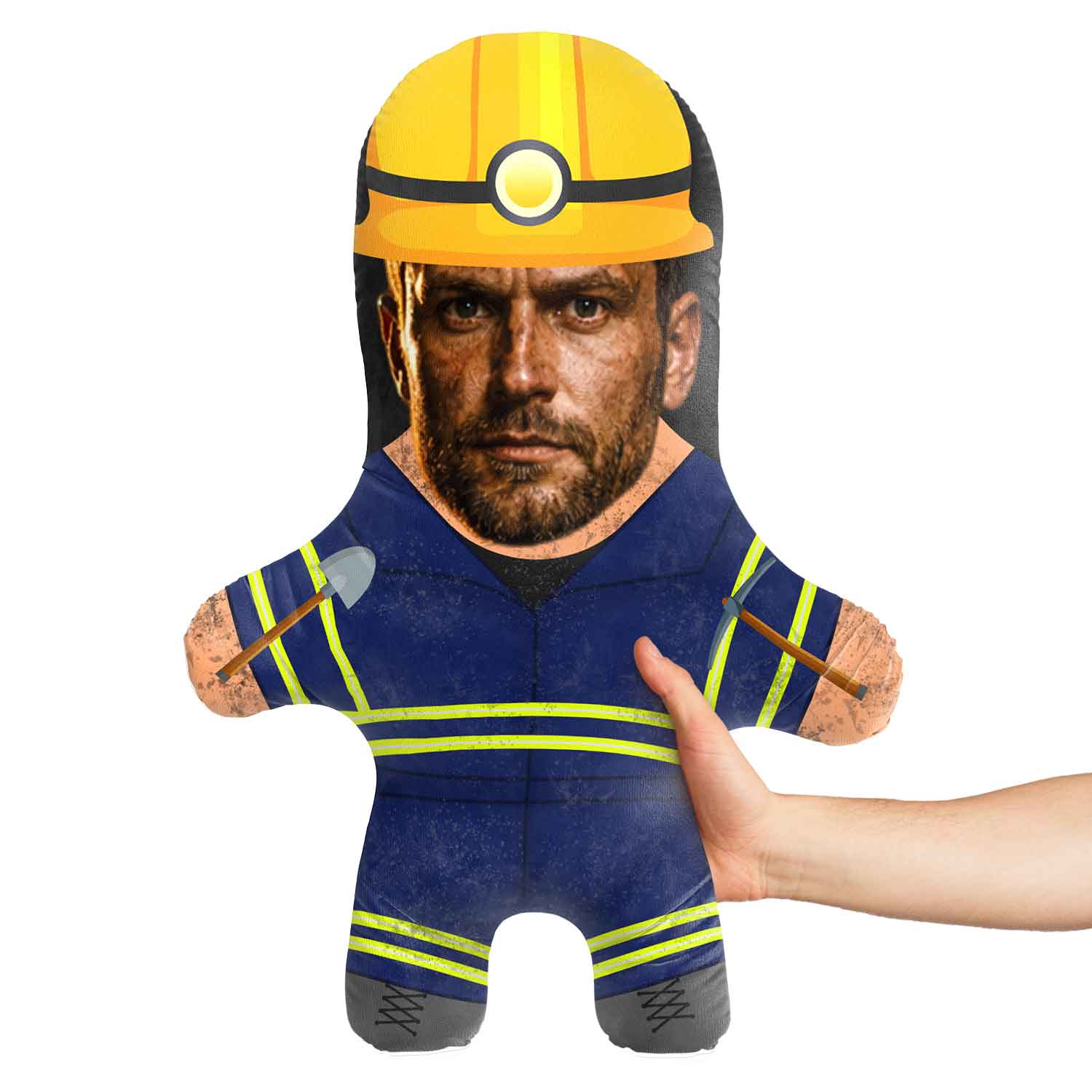 Miner Face Pillow
