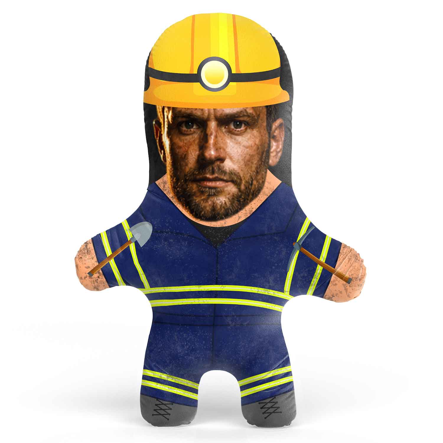 Miner Face Pillow