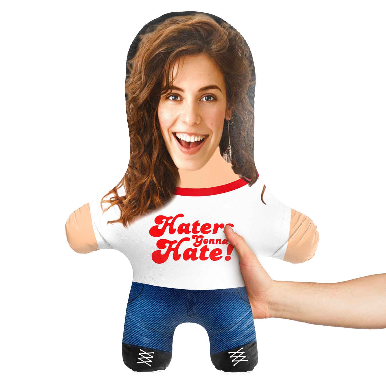 Haters Gone Hate Face Pillow