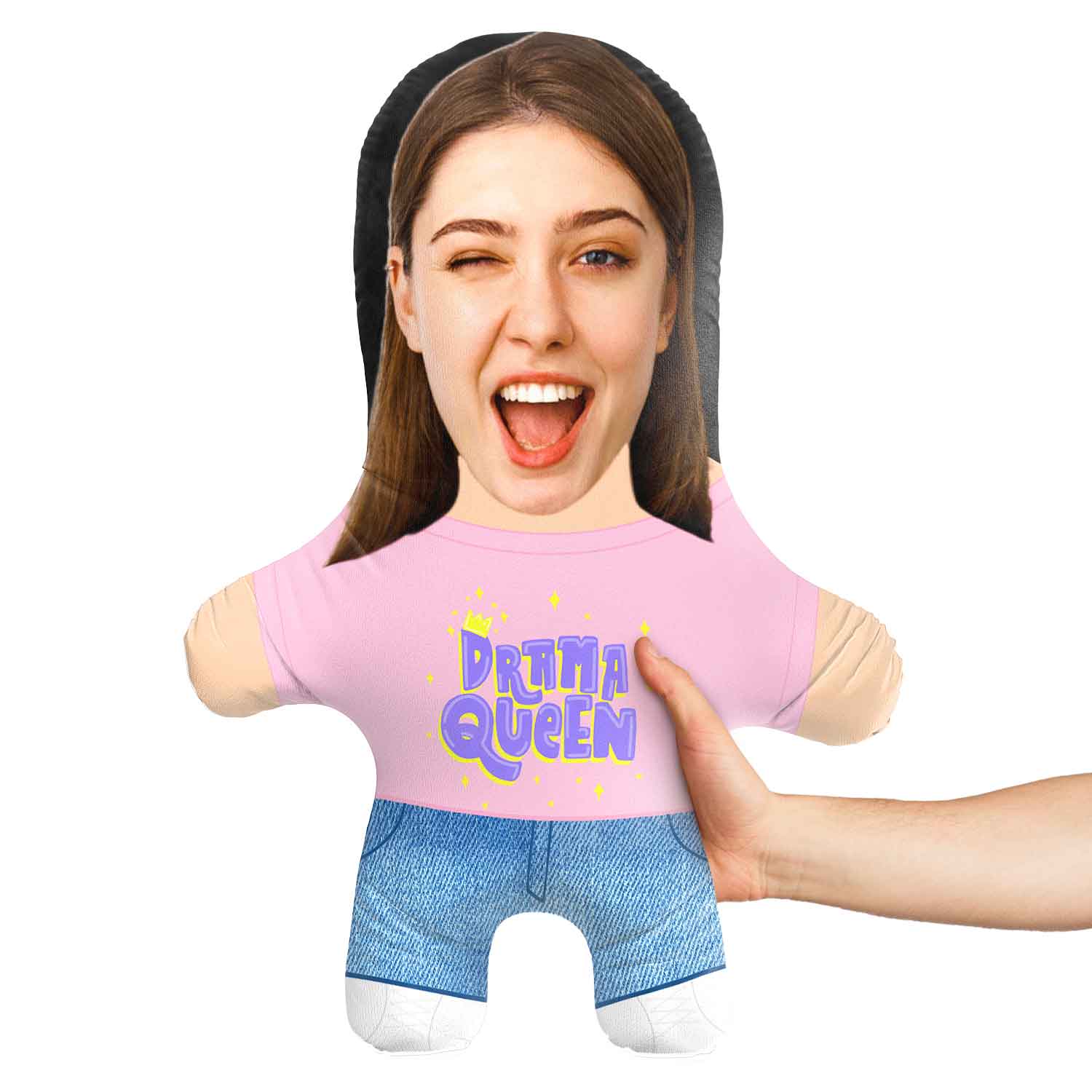 Drama Queen Face Pillow
