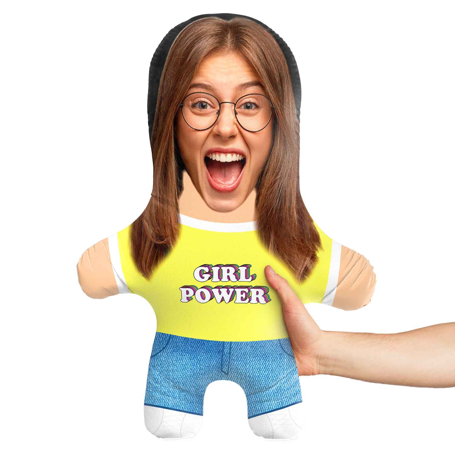 Girl Power Face Pillow