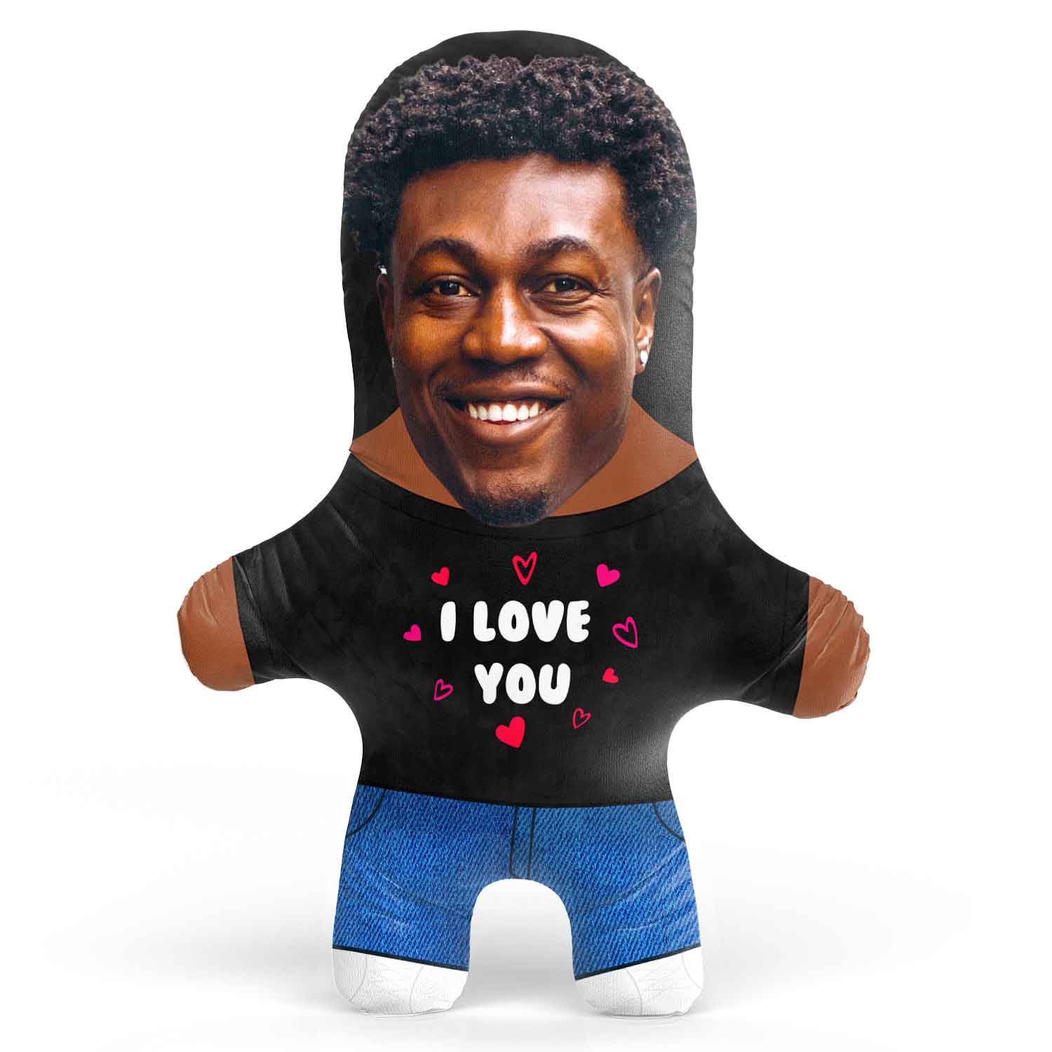 I Love You Male Face Pillow