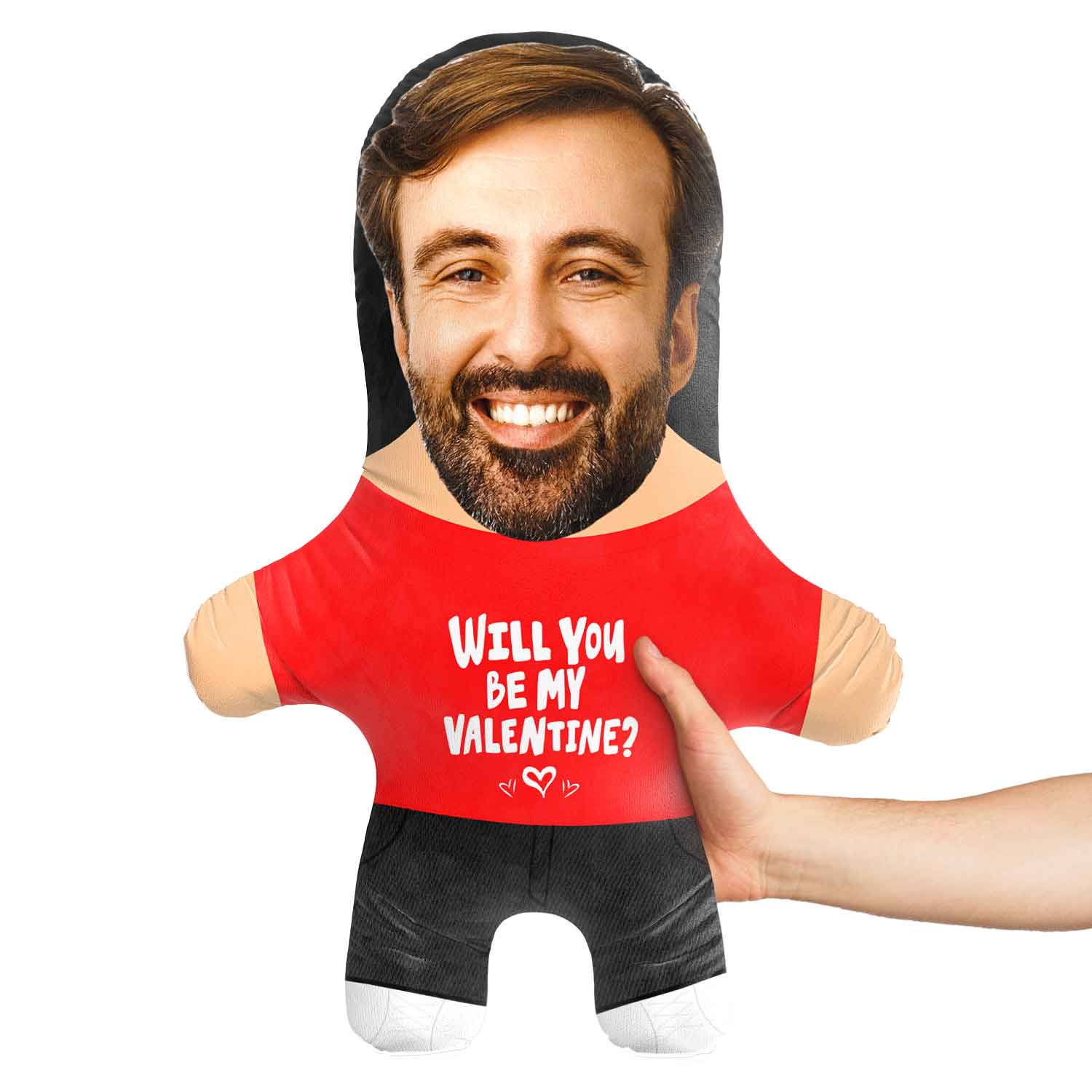 Will you be my Valentine? Face Pillow
