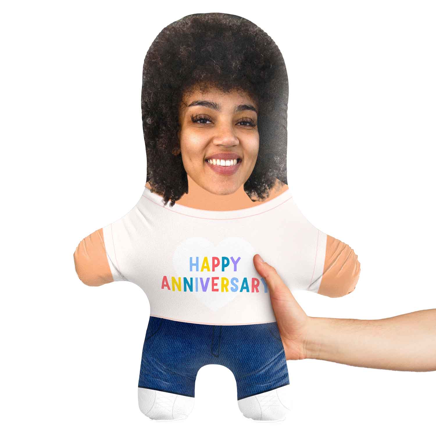 Happy Anniversary Face Pillow