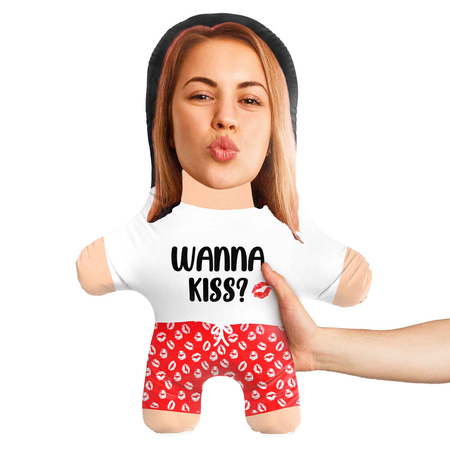 Wanna Kiss? Face Pillow