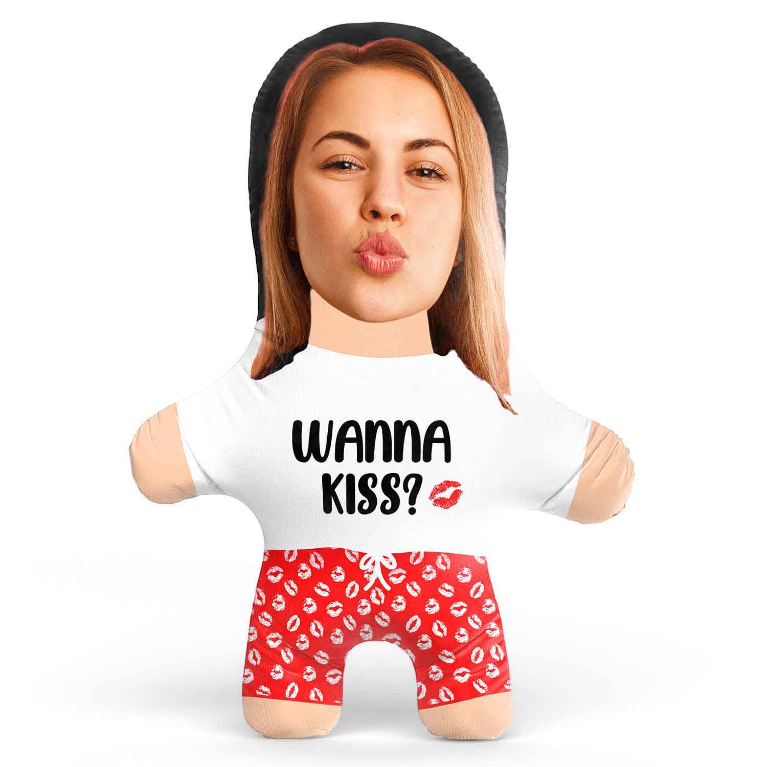 Wanna Kiss? Face Pillow