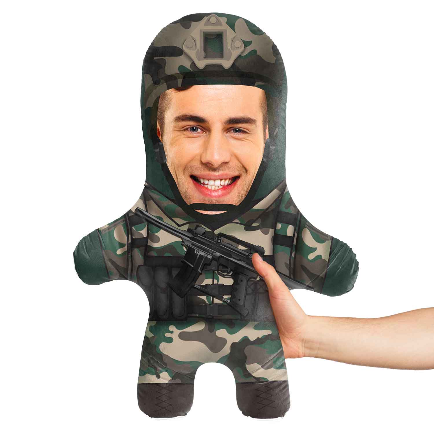 Army Soldier Face Pillow