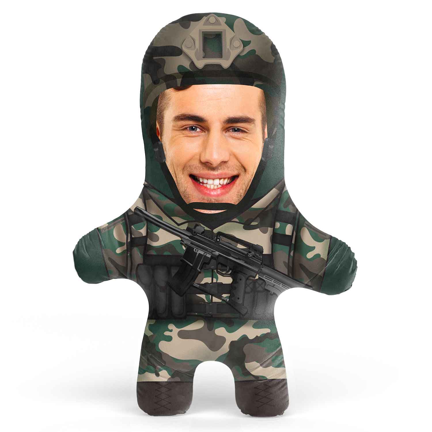 Army Soldier Face Pillow