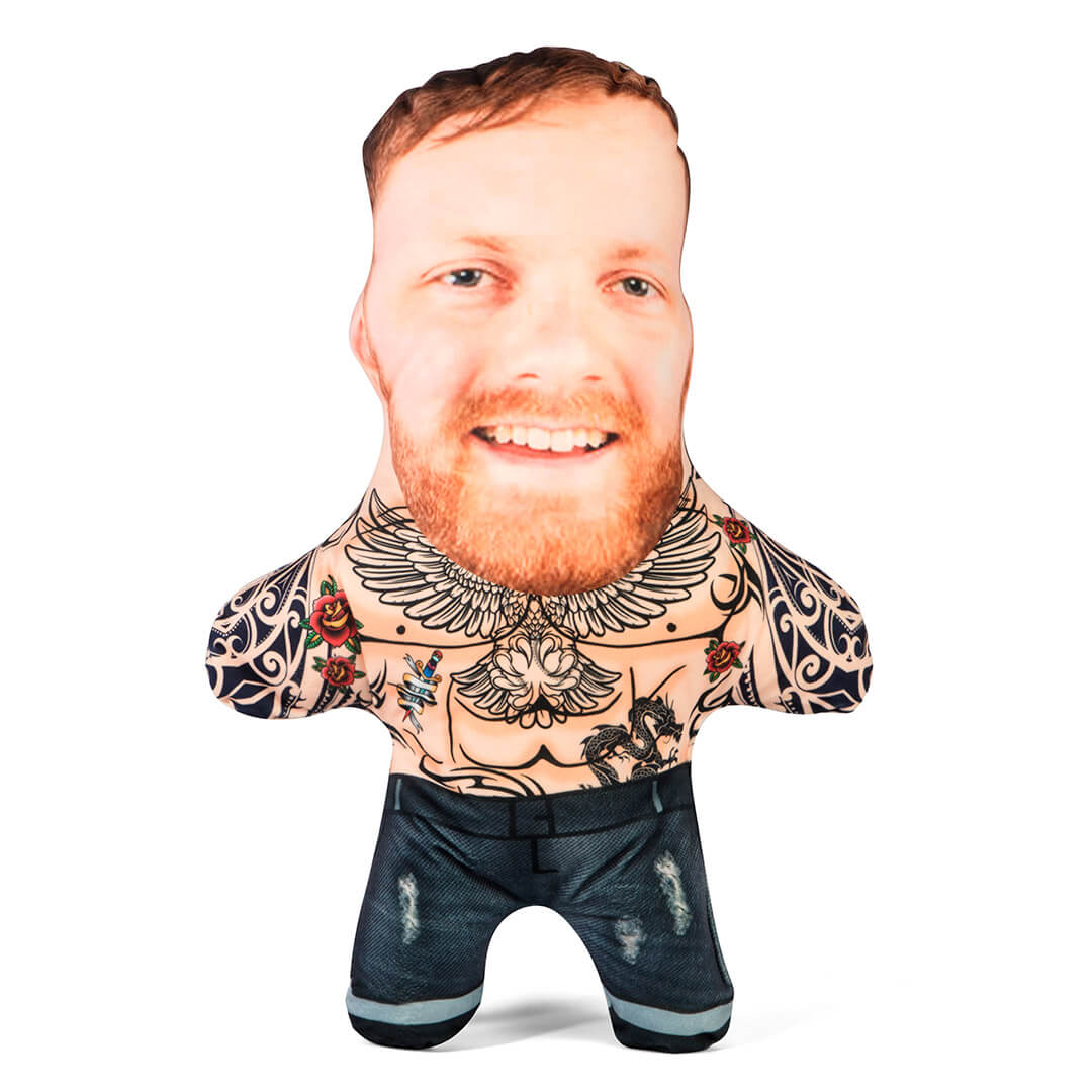 Male Tattoo Face Pillow