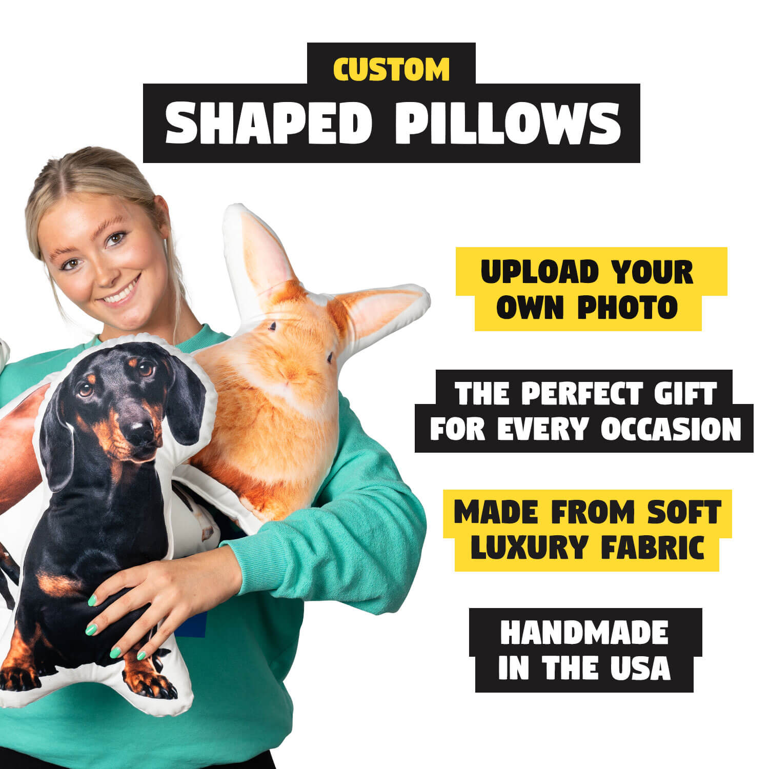 Pet Photo Shaped Pillow