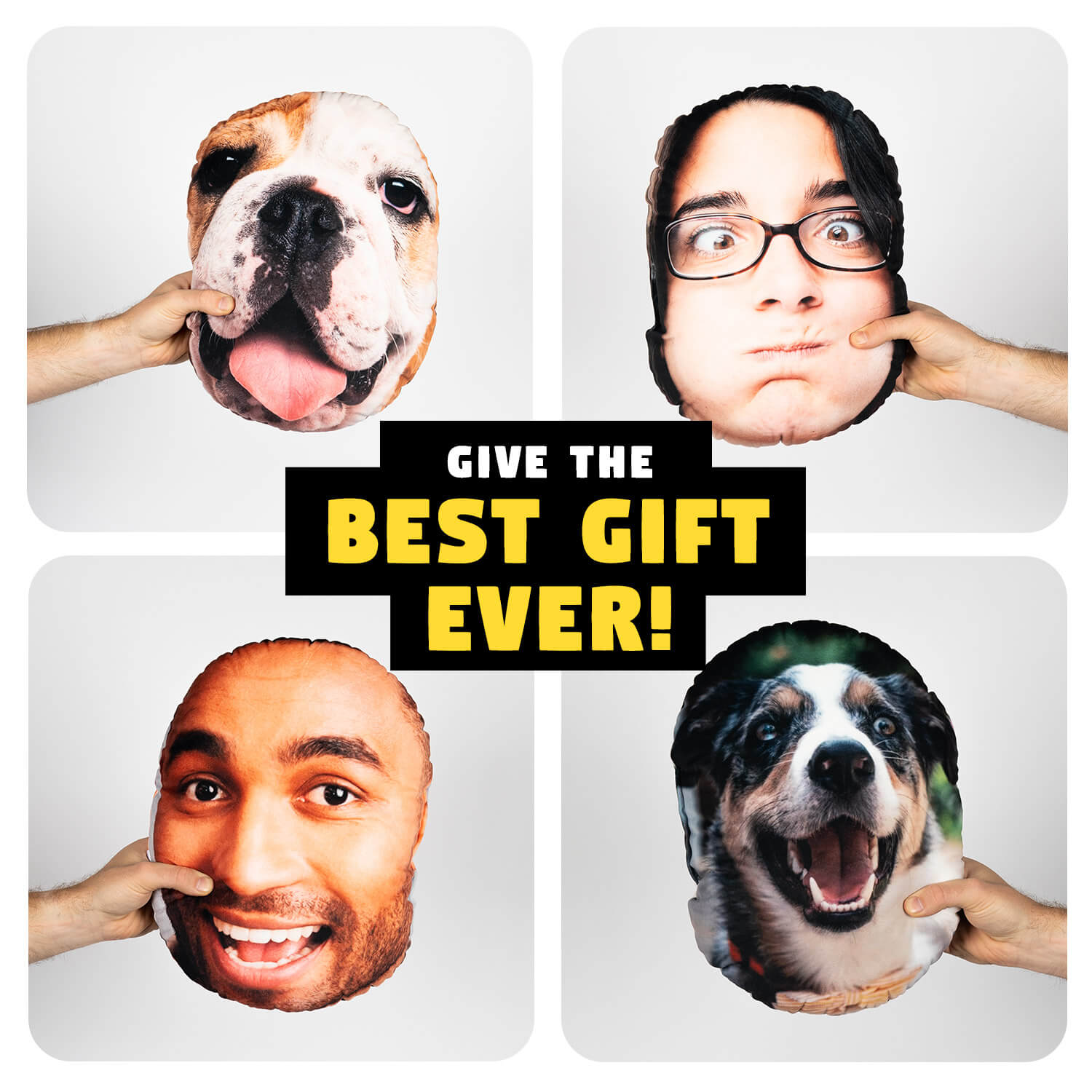 Custom Dog Face Pillow