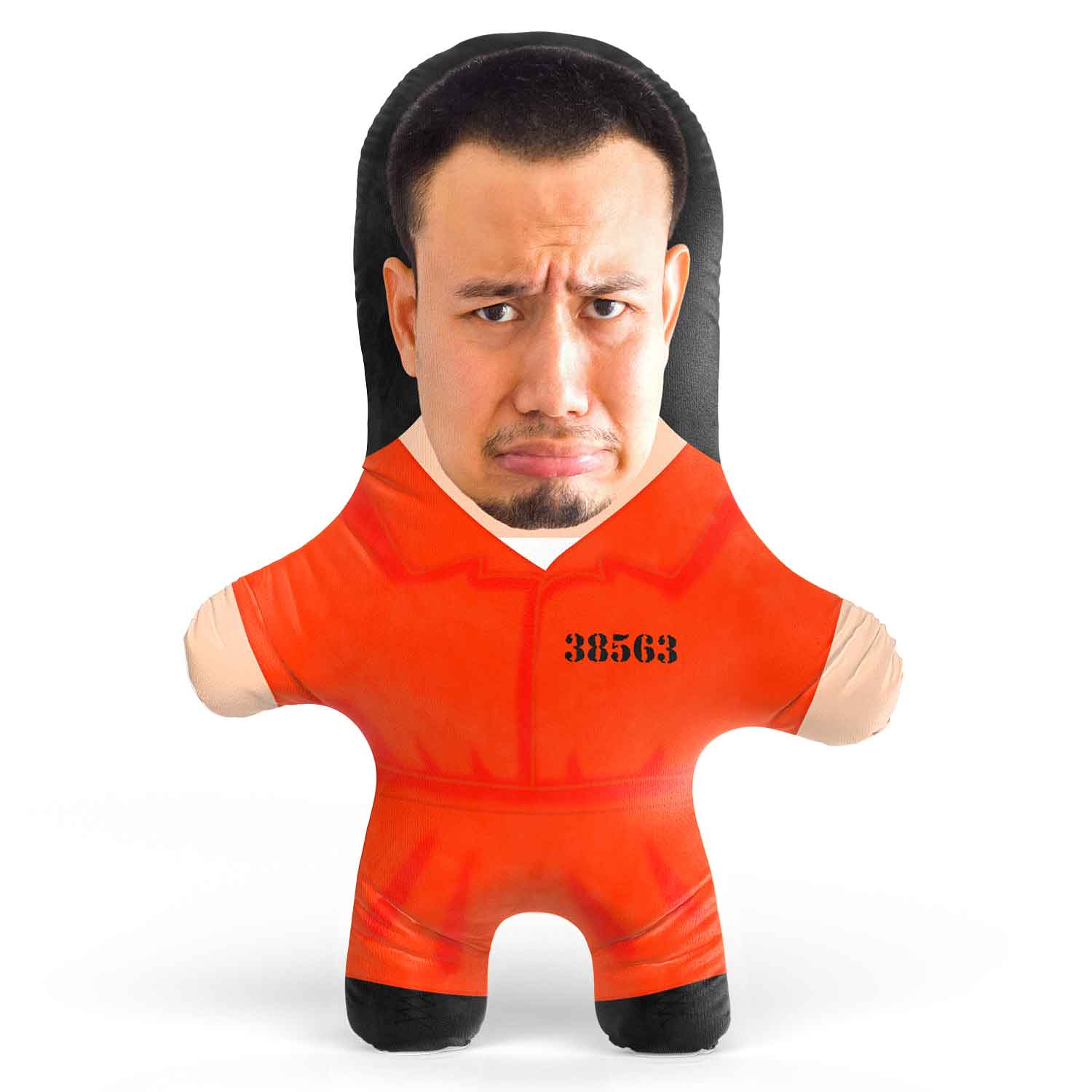 Jail Prison Suit Face Pillow