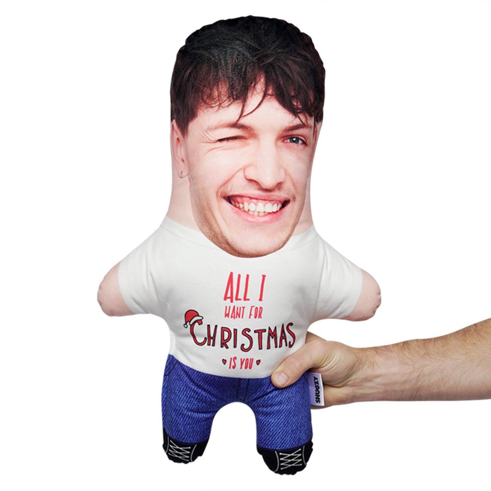 All I Want for Christmas Is You Face Pillow