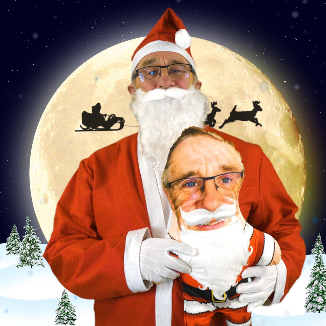Santa Claus Face Pillow