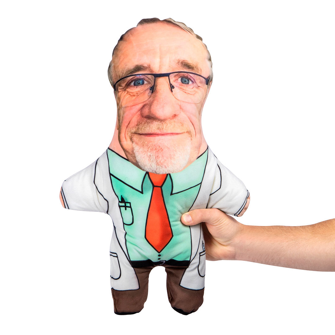 Male Doctor Face Pillow