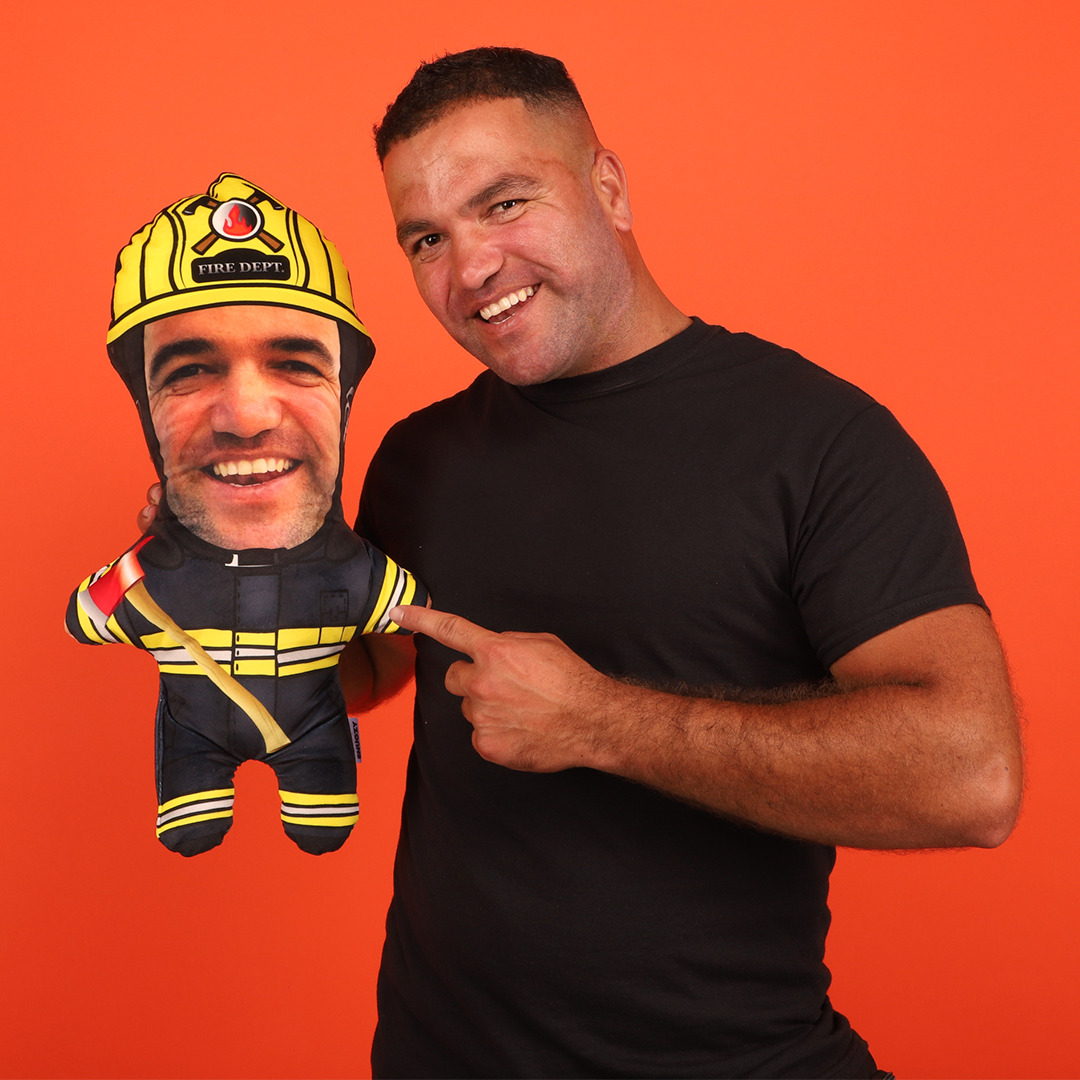 firefighter personalized pillow