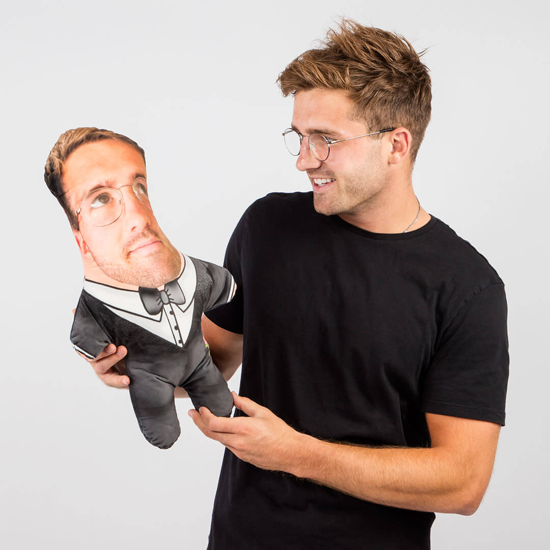 Groom Face Pillow