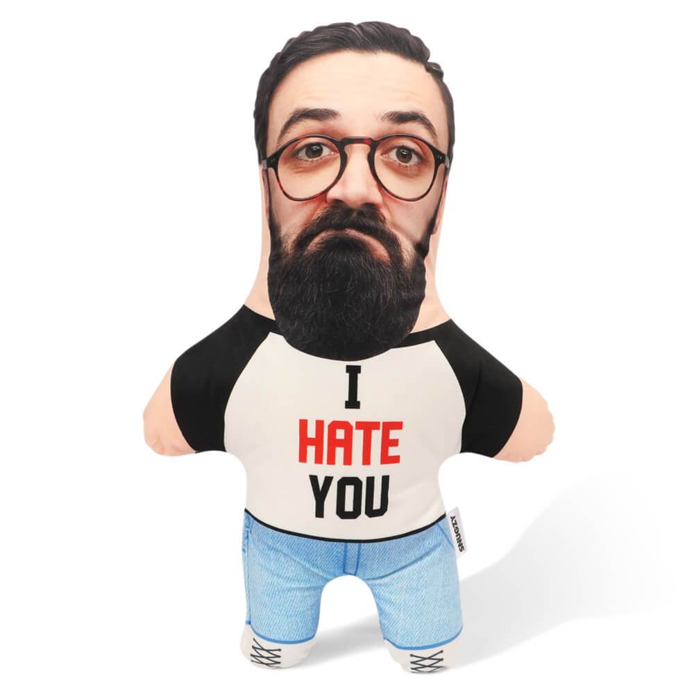 I Hate You Face Pillow