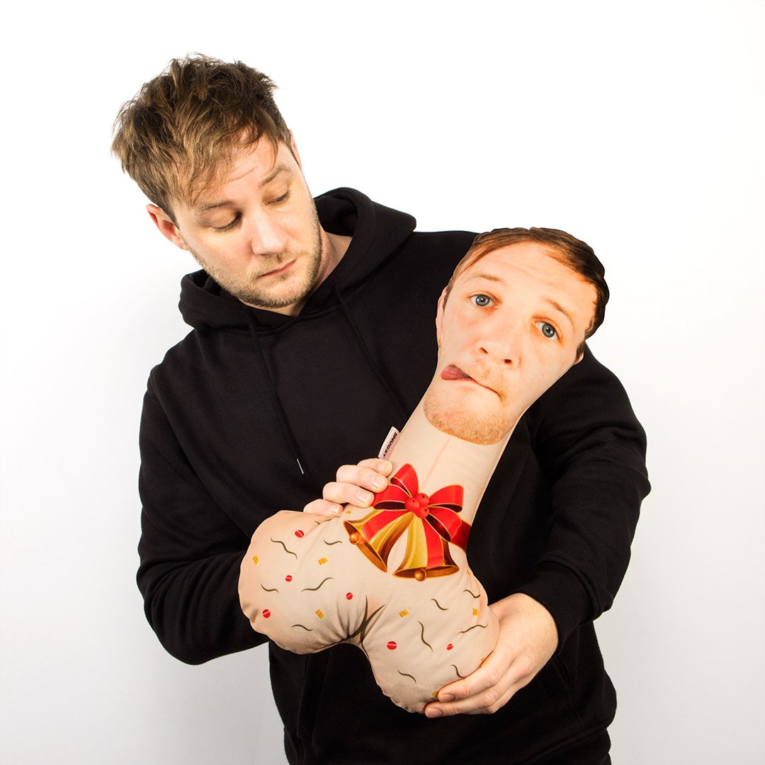 Jingle Balls Face Pillow