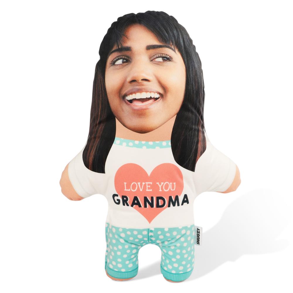 Love You Grandma Face Pillow