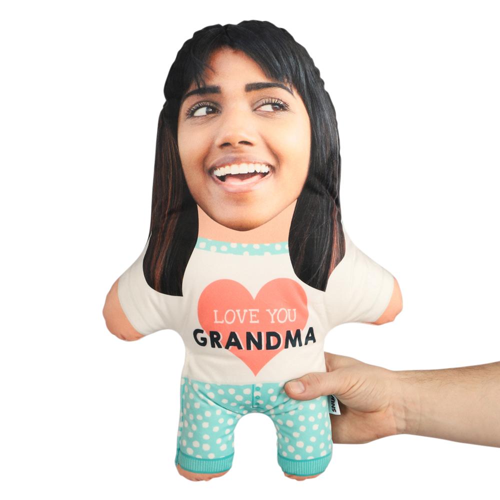 Love You Grandma Face Pillow