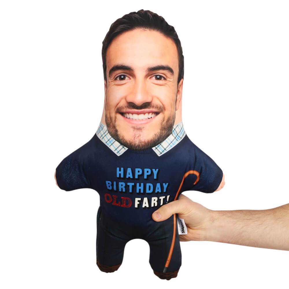 Old  Fart Birthday Face Pillow