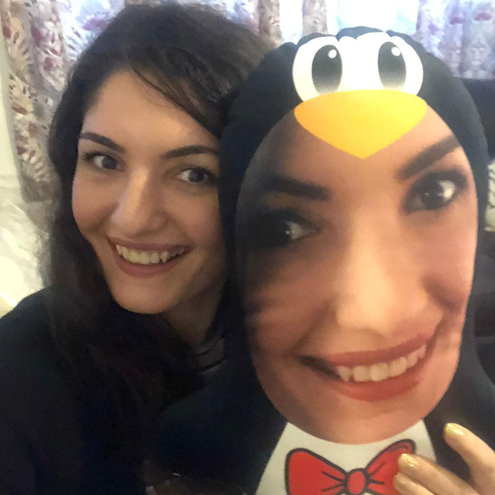 Penguin Face Pillow