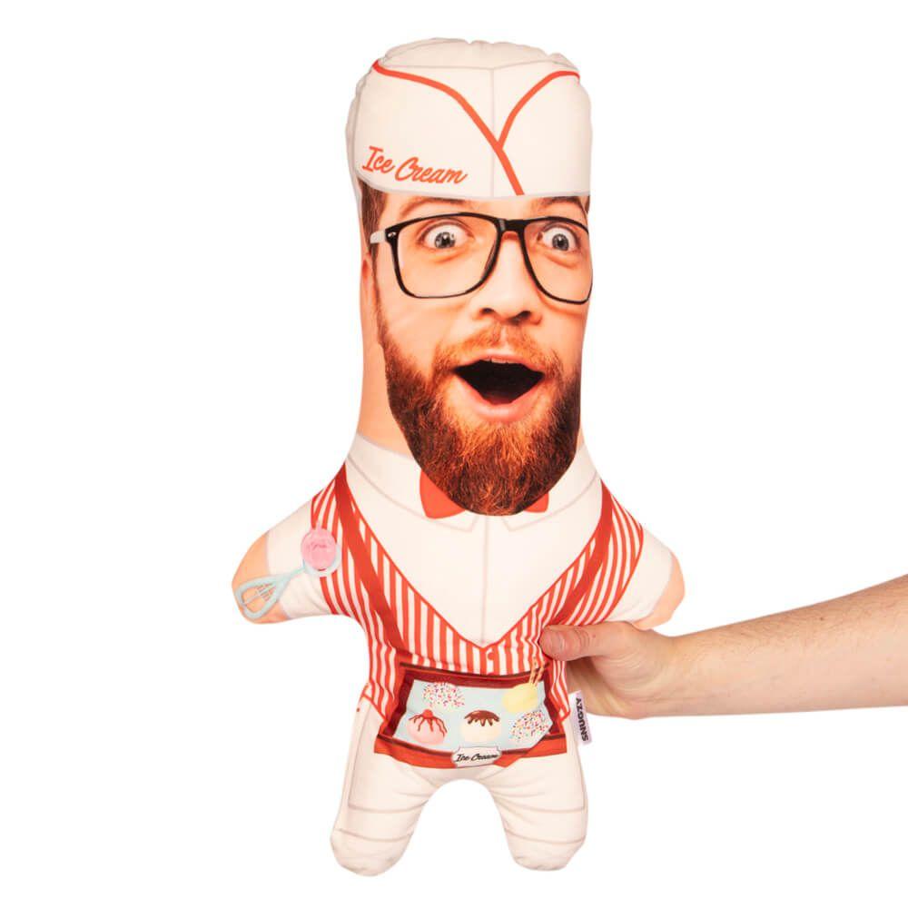 Ice Cream Man Face Pillow