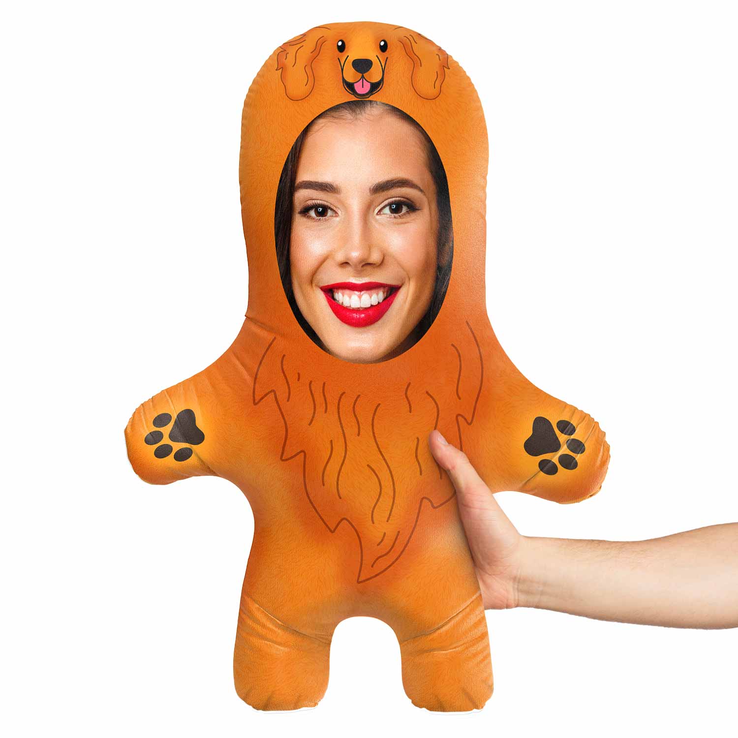 Golden Retriever Face Pillow