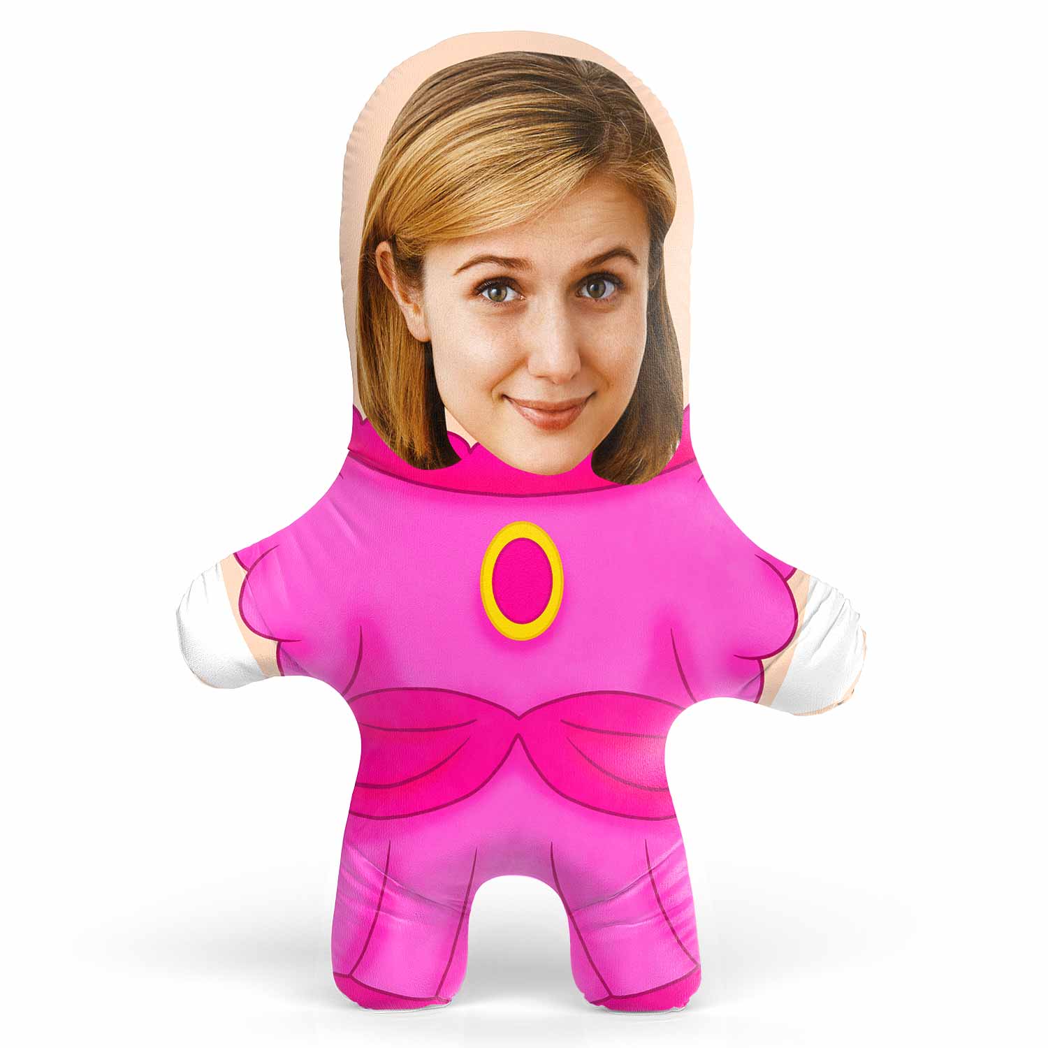 Princess Peach Face Pillow